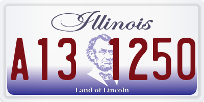 IL license plate A131250