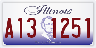 IL license plate A131251