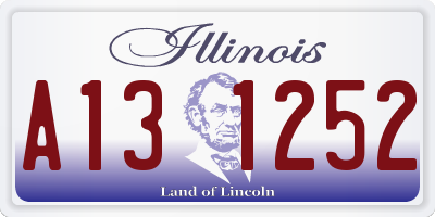 IL license plate A131252