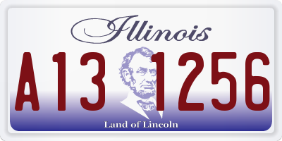 IL license plate A131256
