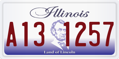 IL license plate A131257