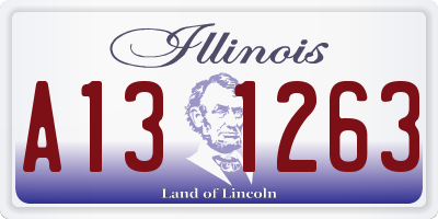IL license plate A131263