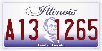 IL license plate A131265