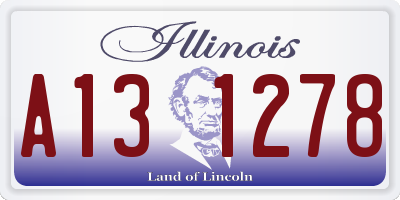 IL license plate A131278