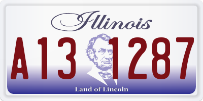 IL license plate A131287