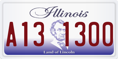 IL license plate A131300