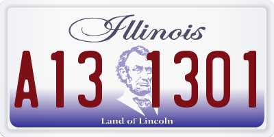 IL license plate A131301