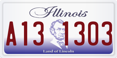 IL license plate A131303