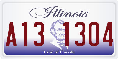 IL license plate A131304