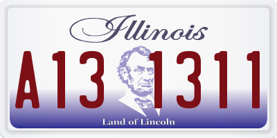 IL license plate A131311