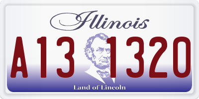 IL license plate A131320