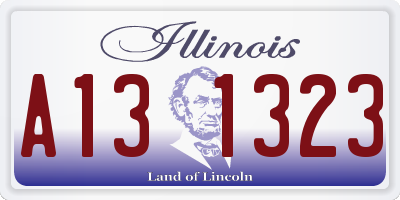 IL license plate A131323