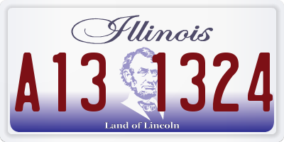IL license plate A131324