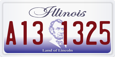 IL license plate A131325