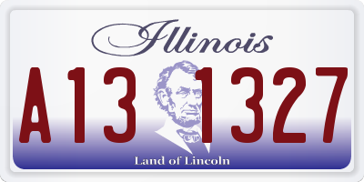 IL license plate A131327
