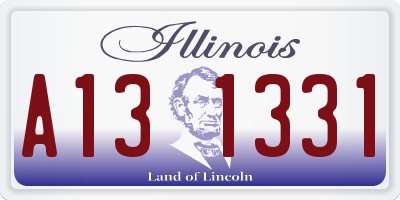 IL license plate A131331