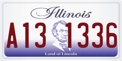 IL license plate A131336
