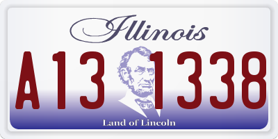 IL license plate A131338