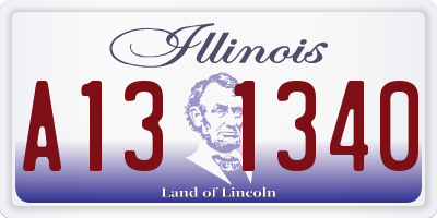 IL license plate A131340