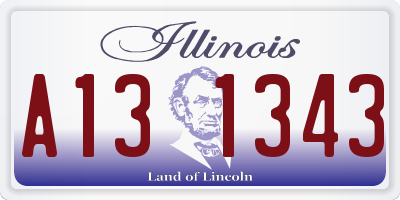 IL license plate A131343