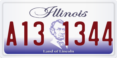 IL license plate A131344