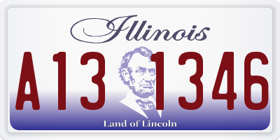 IL license plate A131346