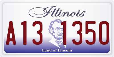 IL license plate A131350