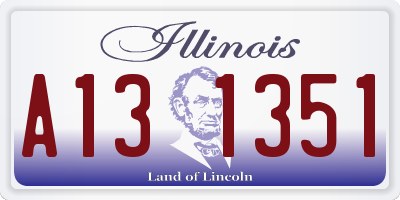IL license plate A131351