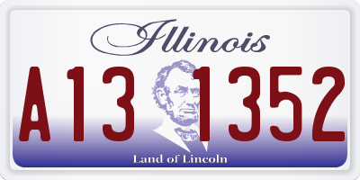 IL license plate A131352