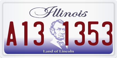 IL license plate A131353