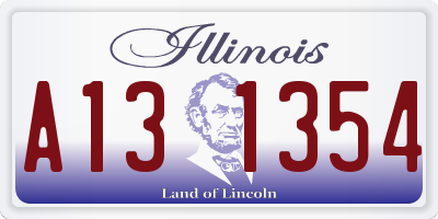 IL license plate A131354