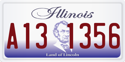 IL license plate A131356