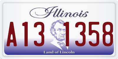 IL license plate A131358