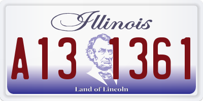 IL license plate A131361