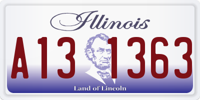 IL license plate A131363