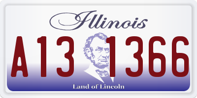 IL license plate A131366