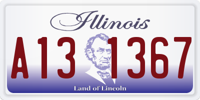 IL license plate A131367