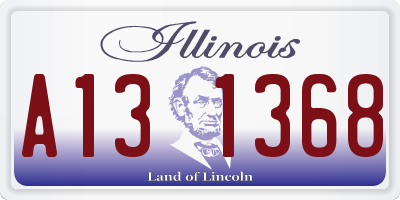 IL license plate A131368