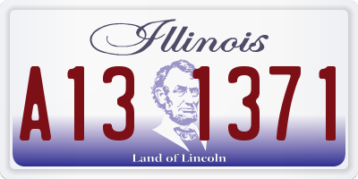 IL license plate A131371