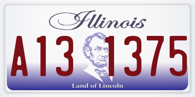 IL license plate A131375