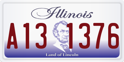 IL license plate A131376