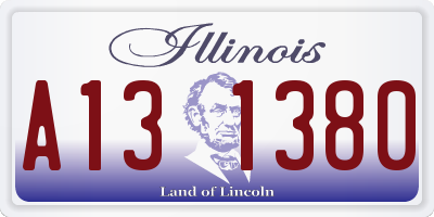 IL license plate A131380