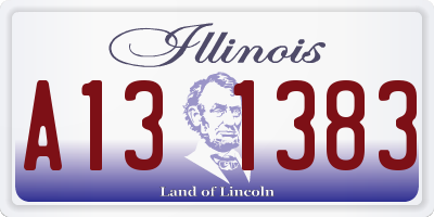 IL license plate A131383
