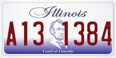 IL license plate A131384