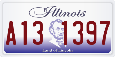 IL license plate A131397