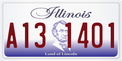 IL license plate A131401