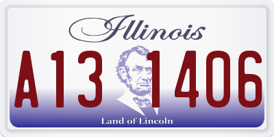 IL license plate A131406