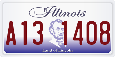 IL license plate A131408