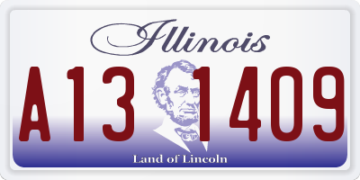 IL license plate A131409