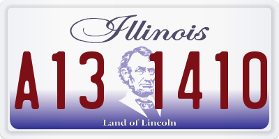 IL license plate A131410